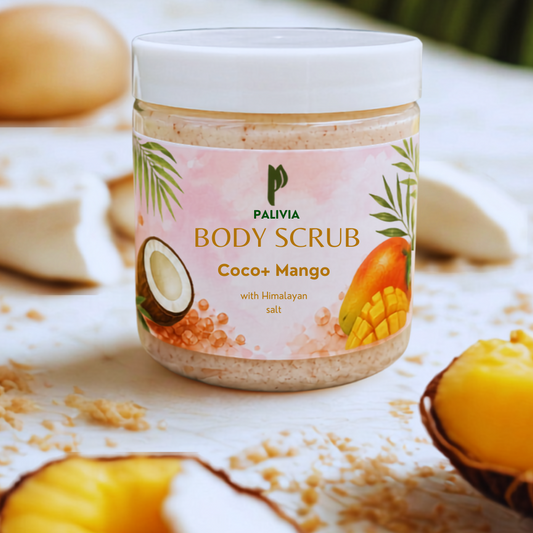 Exfoliante Corporal de Sal del Himalaya – Coco Mango 🥭🥥